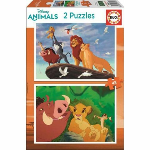 Układanka puzzle Educa Lion King (2 x 48 pcs)