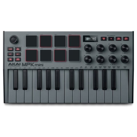 AKAI MPK MINI 3 GREY - Mini klawiatura sterująca