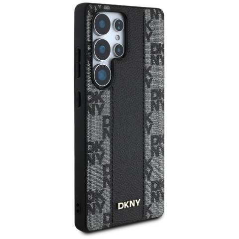 Etui DKNY Leather Checkered Pattern MagSafe do Samsung Galaxy S25 Ultra czarny