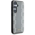 Etui DKNY Leather Checkered Pattern MagSafe do Samsung Galaxy S25 taupe