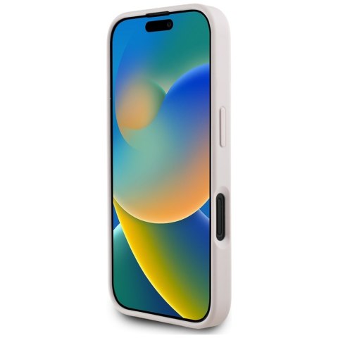 Etui Guess 4G Circle Classic Logo MagSafe do iPhone 16 różowy