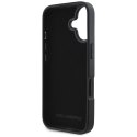 Etui Karl Lagerfeld HC Grained PU Cardslot Metal Elong do iPhone 16 czarny
