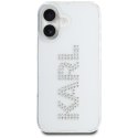 Etui Karl Lagerfeld IML Rhinestones Logo do iPhone 16 przezroczysty