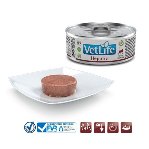 FARMINA Vet Life Natural Diet Cat Hepatic - mokra karma dla kota - 85 g