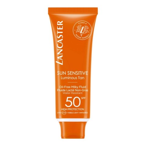 Krem Przeciwsłoneczny do Twarzy Lancaster Sun Sensitive Milky Fluid SPF50 (50 ml)
