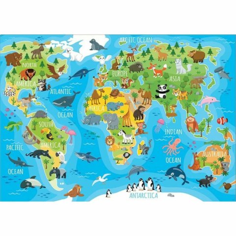 Układanka puzzle Educa Animals Map (150 pcs)