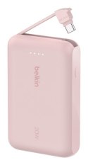 BELKIN POWERBANK 10 000 MAH, 20W, KABEL USB-C,PINK