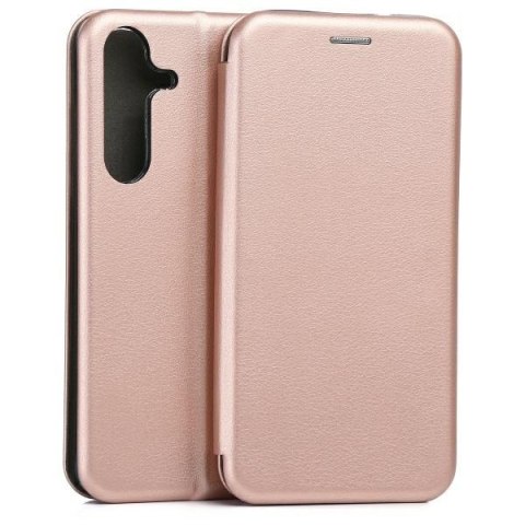 Beline Etui Book Magnetic Samsung S25+ różowo-złoty/rose gold