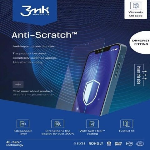 3MK All-In-One SilverProtection+ Phone suchy/mokry montaż Sprzedaż po 5szt, cena dotyczy 1szt