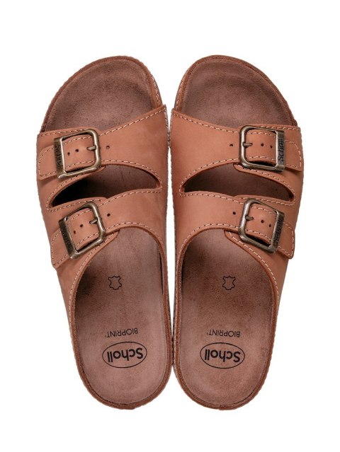 Wygodne sandały Scholl AIR BAG BACK STRAP BRĄZ 42