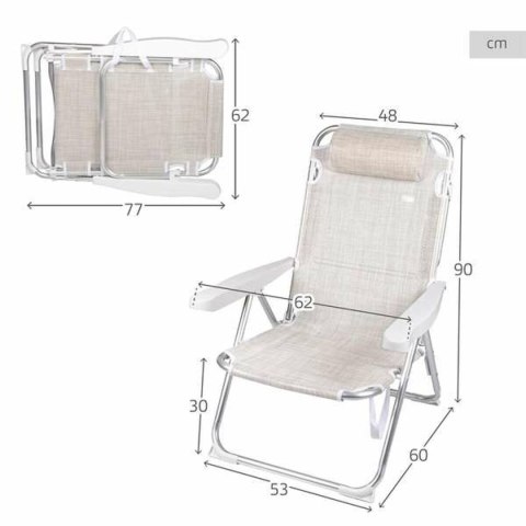 Fotel plażowy Aktive 48 x 60 x 90 cm