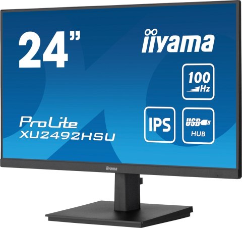 Iiyama ProLite monitor komputerowy 60,5 cm (23.8") 1920 x 1080 px Full HD LED Czarny