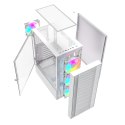 GEMBIRD OBUDOWA FORNAX 4000W MIDI-TOWER (2X USB 3.0, 1X USB 2.0, HD AUDIO, SZKLANY PANEL BOCZNY, PODŚWIETLENIE ARGB) BIAŁA