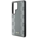 Etui DKNY Leather Checkered Pattern MagSafe do Samsung Galaxy S25 Ultra taupe