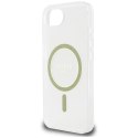 Etui Guess IML Glitter Circle MagSafe do iPhone 16e / 17e przezroczysty
