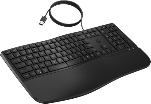 Klawiatura HP 480 Comfort Wired Keyboard przewodowa czarna 8T6M1AA