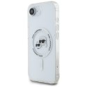 Etui Karl Lagerfeld IML Metal Karl & Choupette Heads MagSafe do iPhone 16e / 17e biały