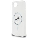 Etui Karl Lagerfeld IML Metal Karl & Choupette Heads MagSafe do iPhone 16e / 17e biały