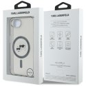 Etui Karl Lagerfeld IML Metal Karl & Choupette Heads MagSafe do iPhone 16e / 17e czarny