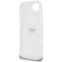Etui Karl Lagerfeld IML Metal Karl Head MagSafe do iPhone 16e biały