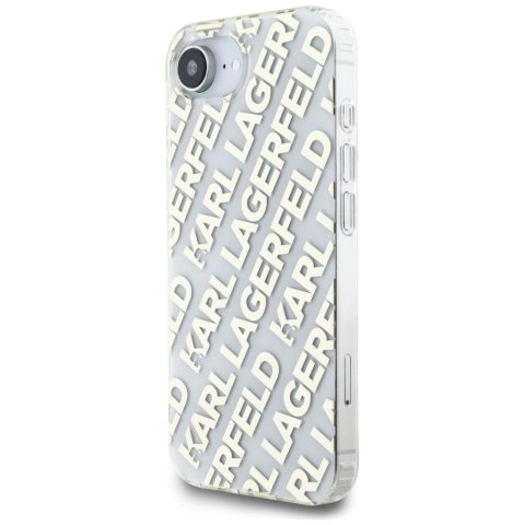 Etui Karl Lagerfeld IML Repeat Logo do iPhone 16e złoty