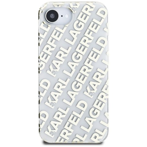 Etui Karl Lagerfeld IML Repeat Logo do iPhone 16e złoty