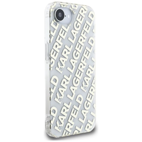 Etui Karl Lagerfeld IML Repeat Logo do iPhone 16e złoty