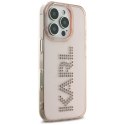 Etui Karl Lagerfeld IML Rhinestones Logo do iPhone 16 Pro Max różowy