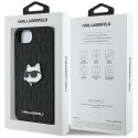 Etui Karl Lagerfeld Monogram Choupette Head Pin do iPhone 16e czarny