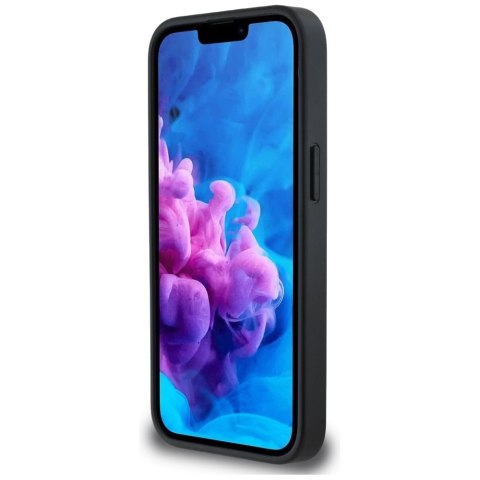 Etui Karl Lagerfeld Monogram Karl Head Pin do iPhone 16e czarny