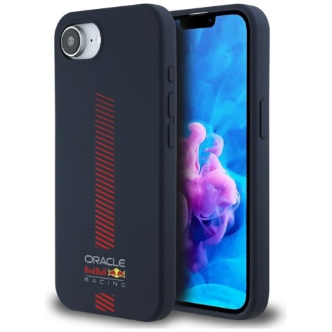 Etui Red Bull Silicone w/ Powerbar MagSafe do iPhone 16e granatowy