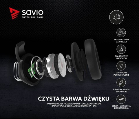 Słuchawki gamingowe z mikrofonem Vertigo