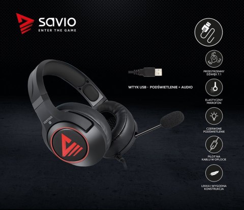 Słuchawki gamingowe z mikrofonem Vertigo