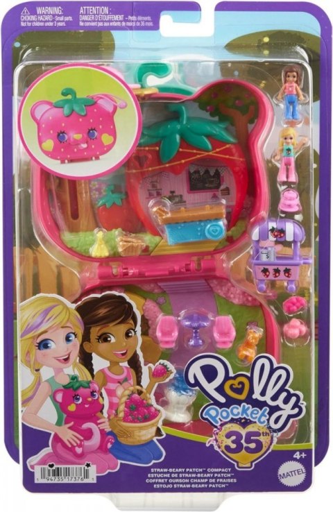 Zestaw figurek Polly Pocket Truskawkowy miś Zestaw kompaktowy