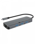 Stacja dokująca IB-DK4034a-CPD 6w1, HDMI,USB,PD,LAN