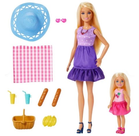 Lalka Barbie Rodzina i przyjaciele siostry na pikniku