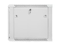 Szafa instalacyjna wisząca 19 cali 9U 600X600mm szara (drzwi szklane)