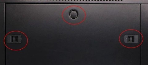 Szafka wiszÄca rack 9U 600x600 czarna szklane drzwi