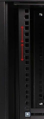 Szafka wiszÄca rack 9U 600x600 czarna szklane drzwi