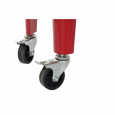 Lodówka DKD Home Decor Czerwony Z kółkami 74 x 43 x 80 cm Stal polipropylen 56 L (74 x 43 x 80 cm)