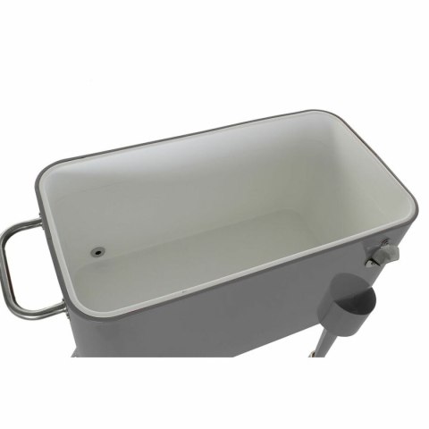 Lodówka DKD Home Decor Z kółkami Szary Ciemny szary Stal polipropylen 56 L 74 x 43 x 80 cm (74 x 43 x 80 cm)