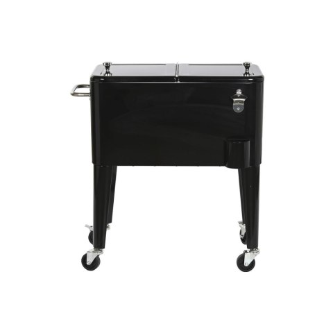Przenośna Lodówka DKD Home Decor 74 x 43 x 83 cm Czarny Stal Aluminium polipropylen 56 L