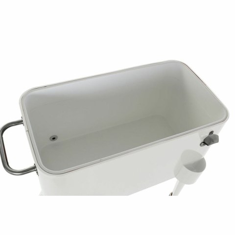 Przenośna Lodówka DKD Home Decor Biały Z kółkami Stal PP (56 L) (74 x 43 x 80 cm)