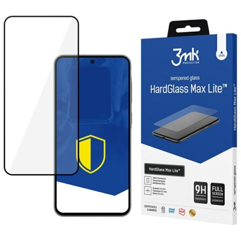 Szkło hartowane 3MK HardGlass Max Lite do Samsung Galaxy A36/A56 czarny