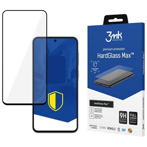 Szkło hartowane 3MK HardGlass Max do Samsung Galaxy A36/A56 czarny
