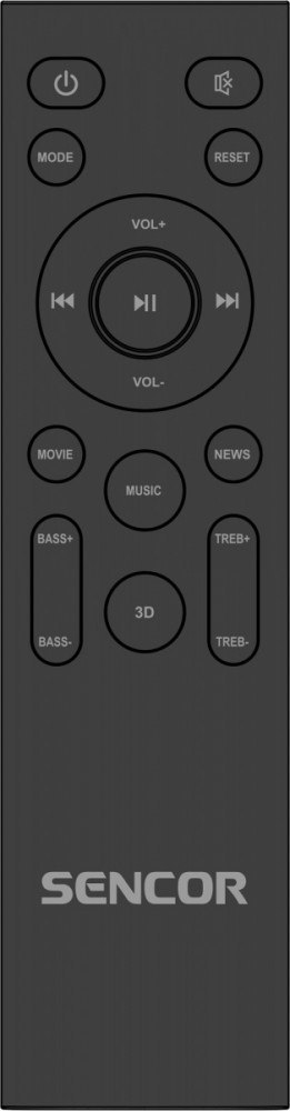 Soundbar z wbudowanymi subwooferami SSB 4450BS 2.1 200Watt