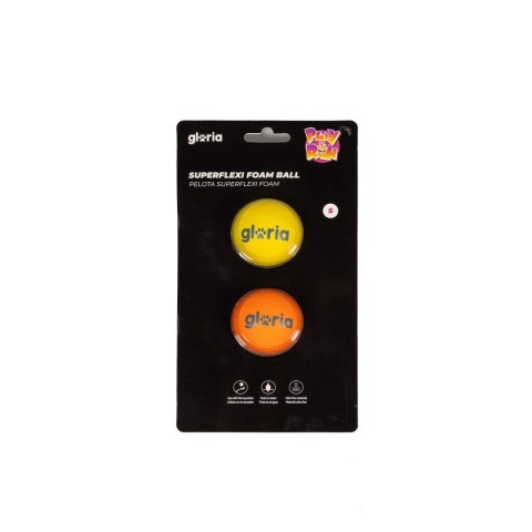Piłka dla Zwierząt Gloria PLAY AND RUN Żółty Piana TPR S 4,5 cm 2 Sztuk