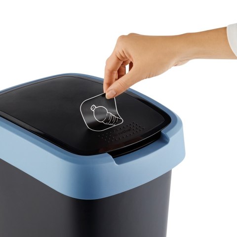 Rotho kosz na śmieci obrotowy TWIST niebieski 25L