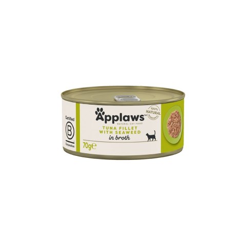 Applaws Cat Tin Tuna Fillet with Seaweed 70g