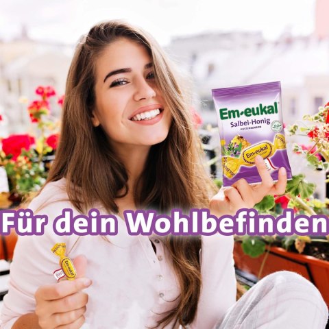 Em-eukal Salbei-Honig Cukierki Miód Szałwiowy 75 g